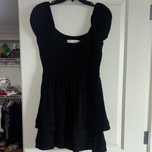 Kittenish Black Mini Dress